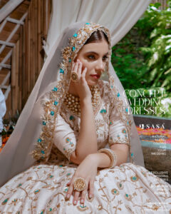 Punjabi bride lehenga dress SASA